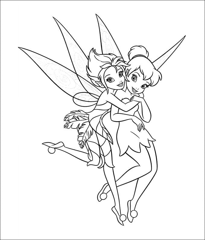 Tinkerbell coloring pages