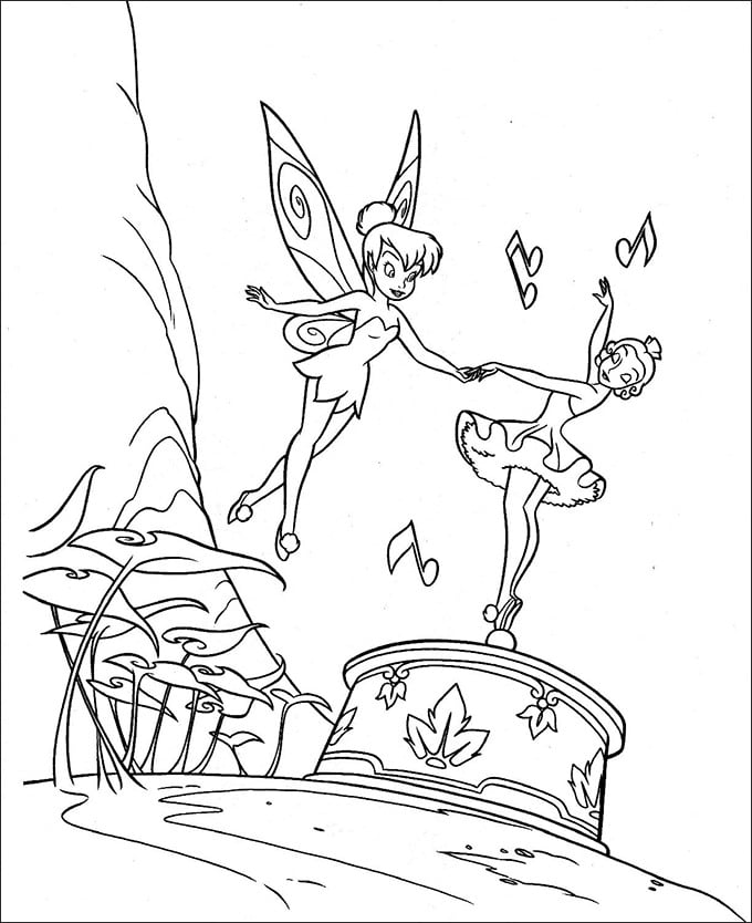 Tinkerbell coloring pages