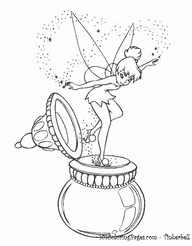 Tinkerbell coloring pages to print