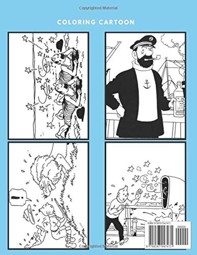 Tintin coloring book perfect christmas gift for kids and adults who love tintin unofficial coloring book for encouraging creativity kidz coloring home books