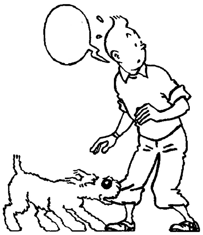 Adventures of tintin coloring pages â having fun with children