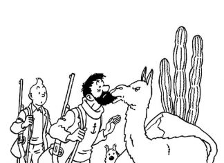 Tintin coloring pages to print and print online