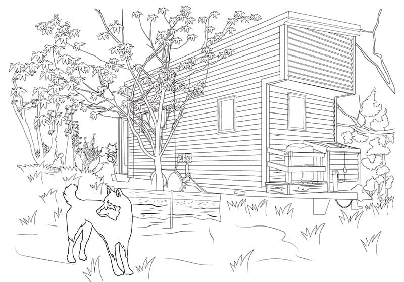 Grab your copy of color me tiny a tiny house coloring book the tiny project