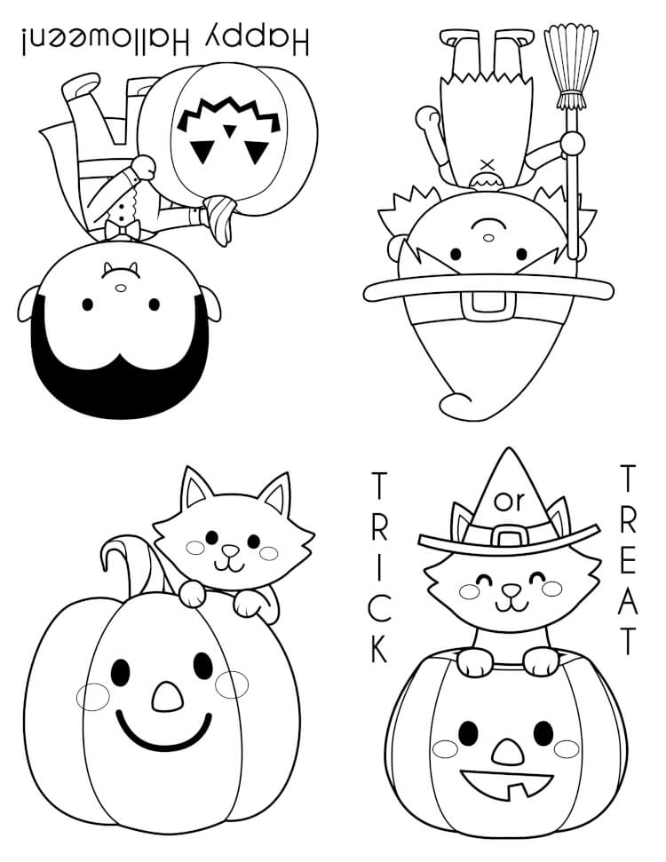 Printable halloween coloring books