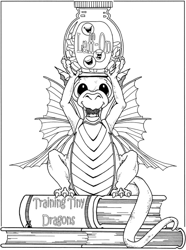 Free fairy and dragon coloring pages â the guiders guild