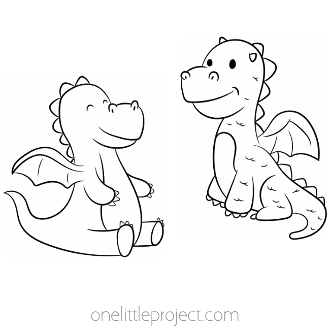 Free dragon coloring pages printable coloring pages of dragons