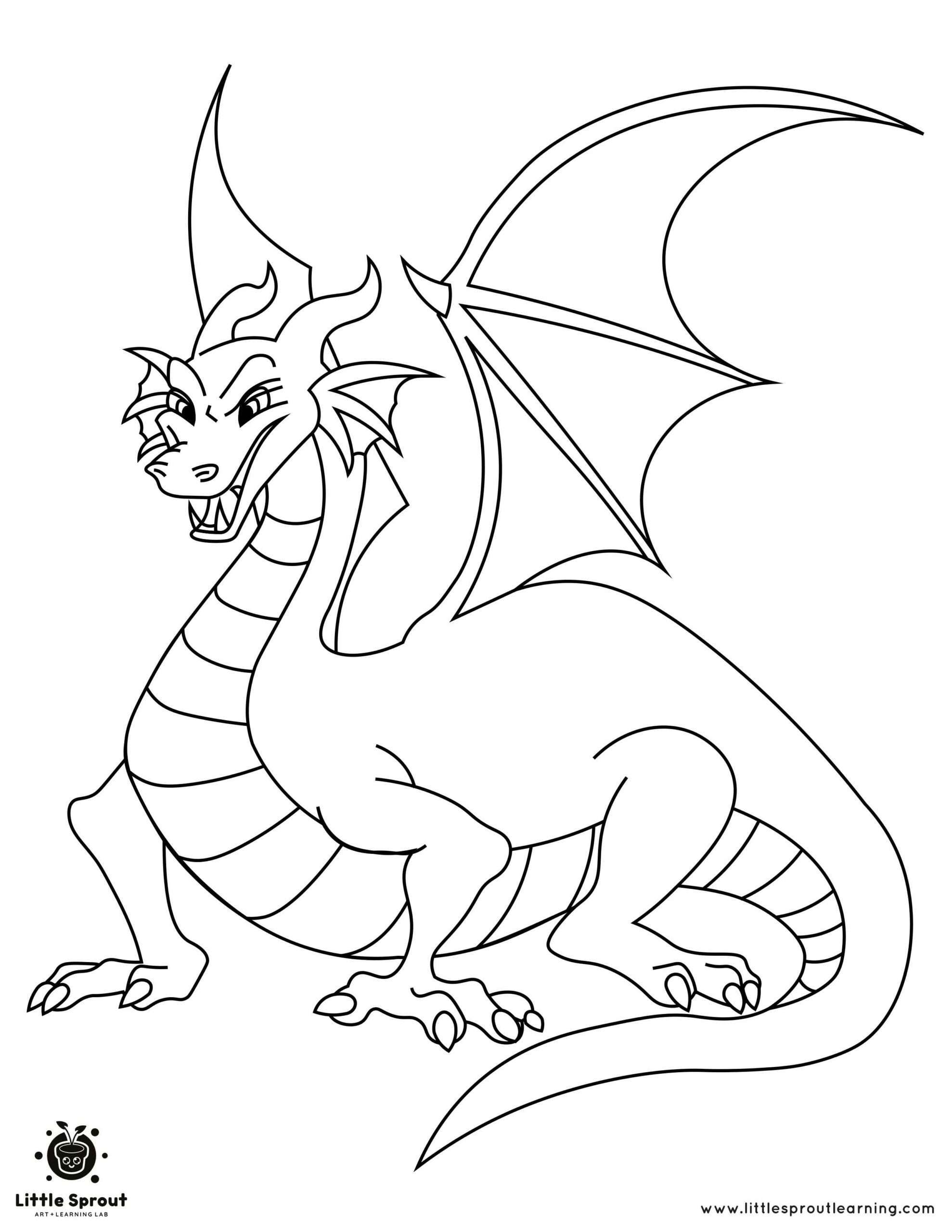 Dragon coloring pages