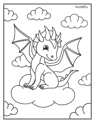 Dragon coloring pages