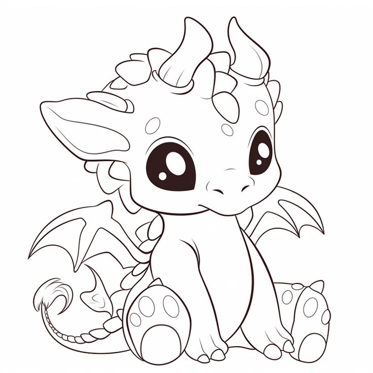 The tiny baby dragon dragon coloring page baby dragons drawing cute dragon drawing