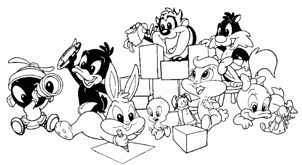 All baby looney toons coloring page