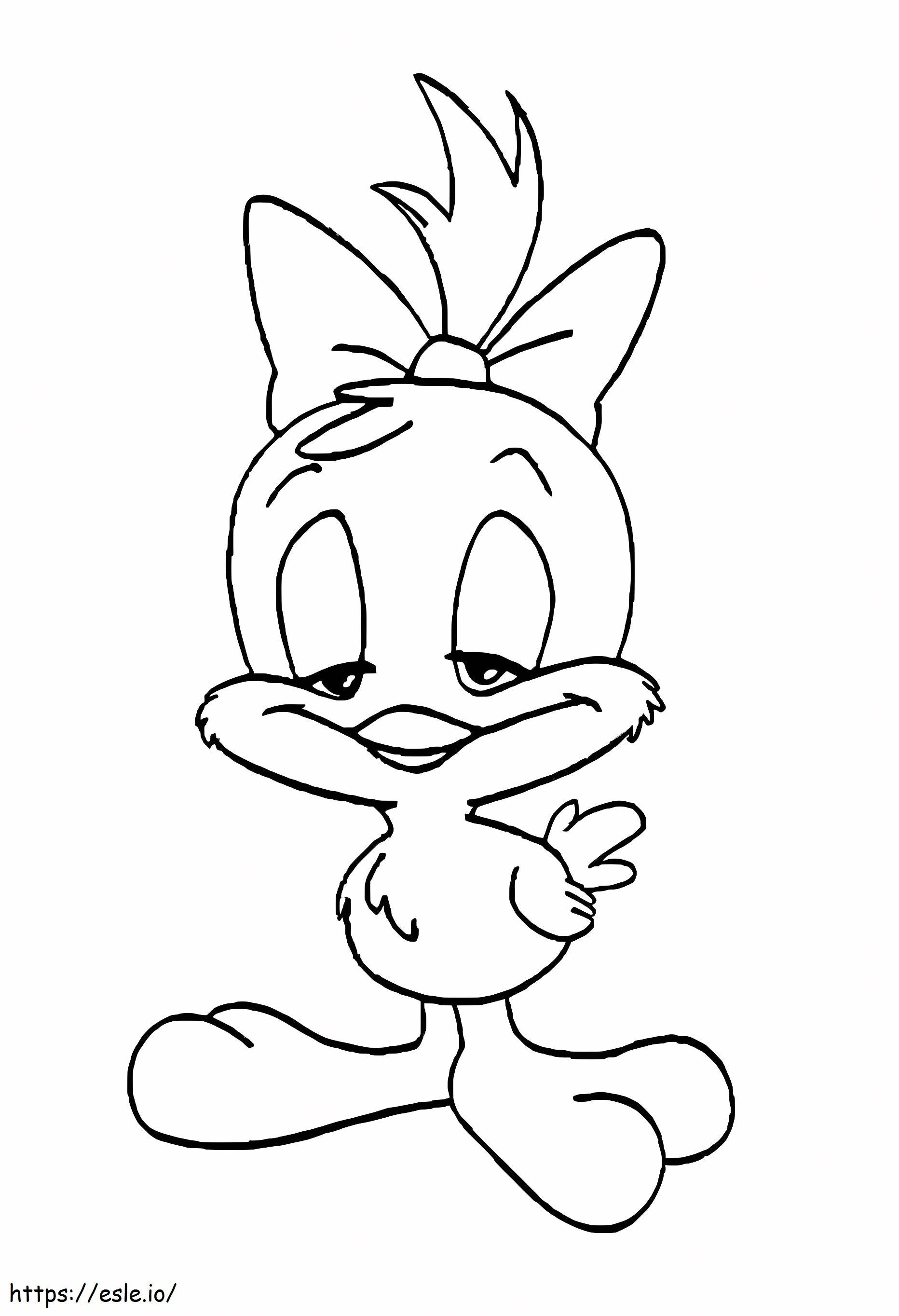 Sweetie bird tiny toon coloring page