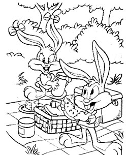 Tiny toons coloring pages all kids network