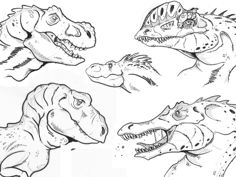 Dinosaurs sketch by eduardo suãer quesada on