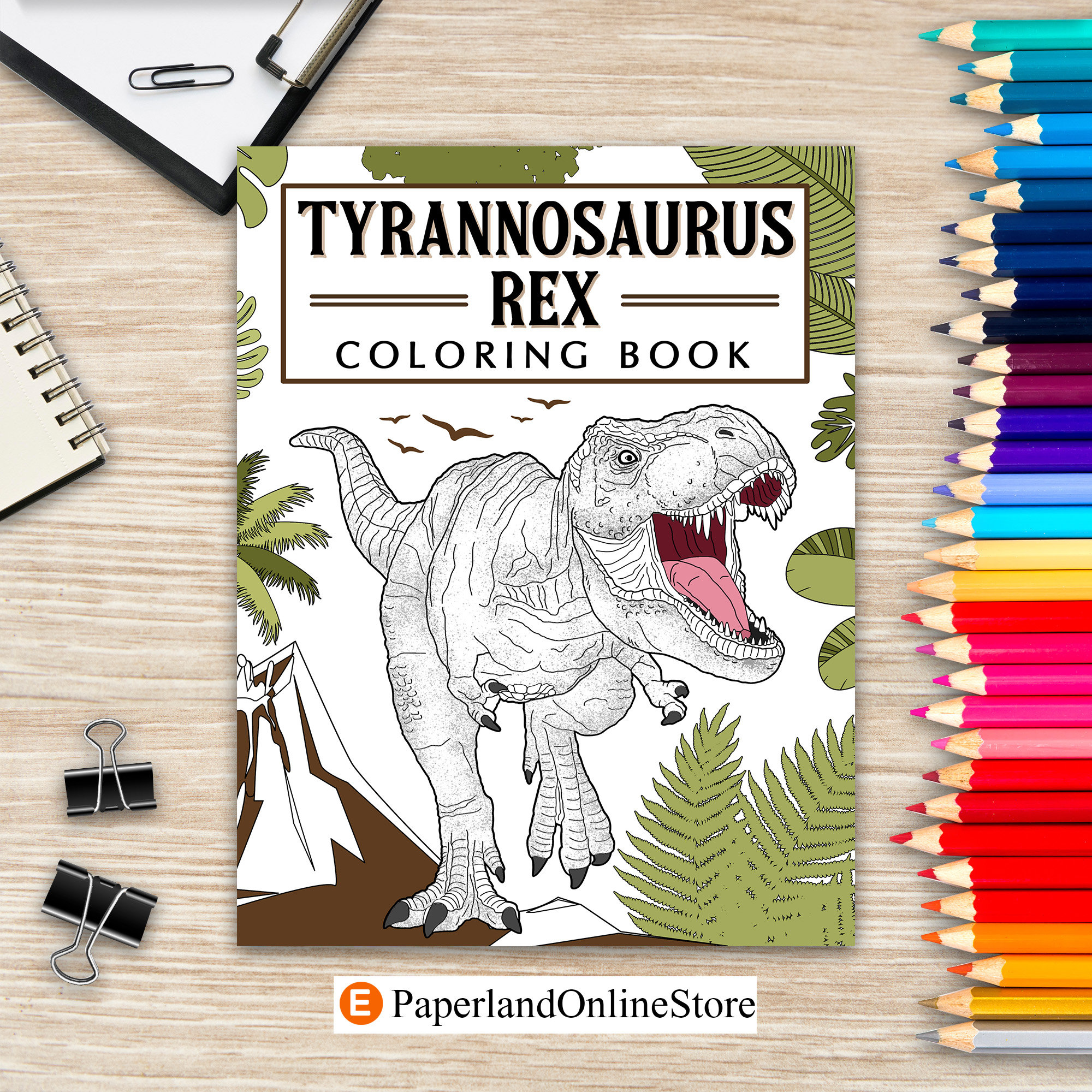 Tyrannosaurus rex coloring book dinosaur coloring pages stress relief activity book gifts for t