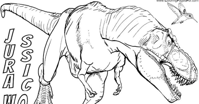 Jurassic world coloring pages t rex rcoloringpagespdf