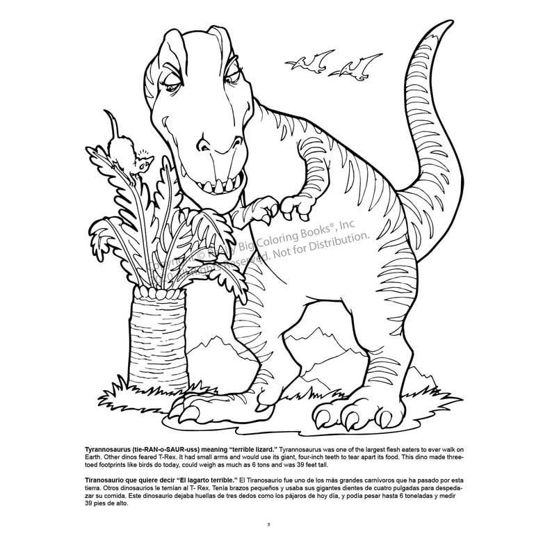 Dinosaurs really big coloring book