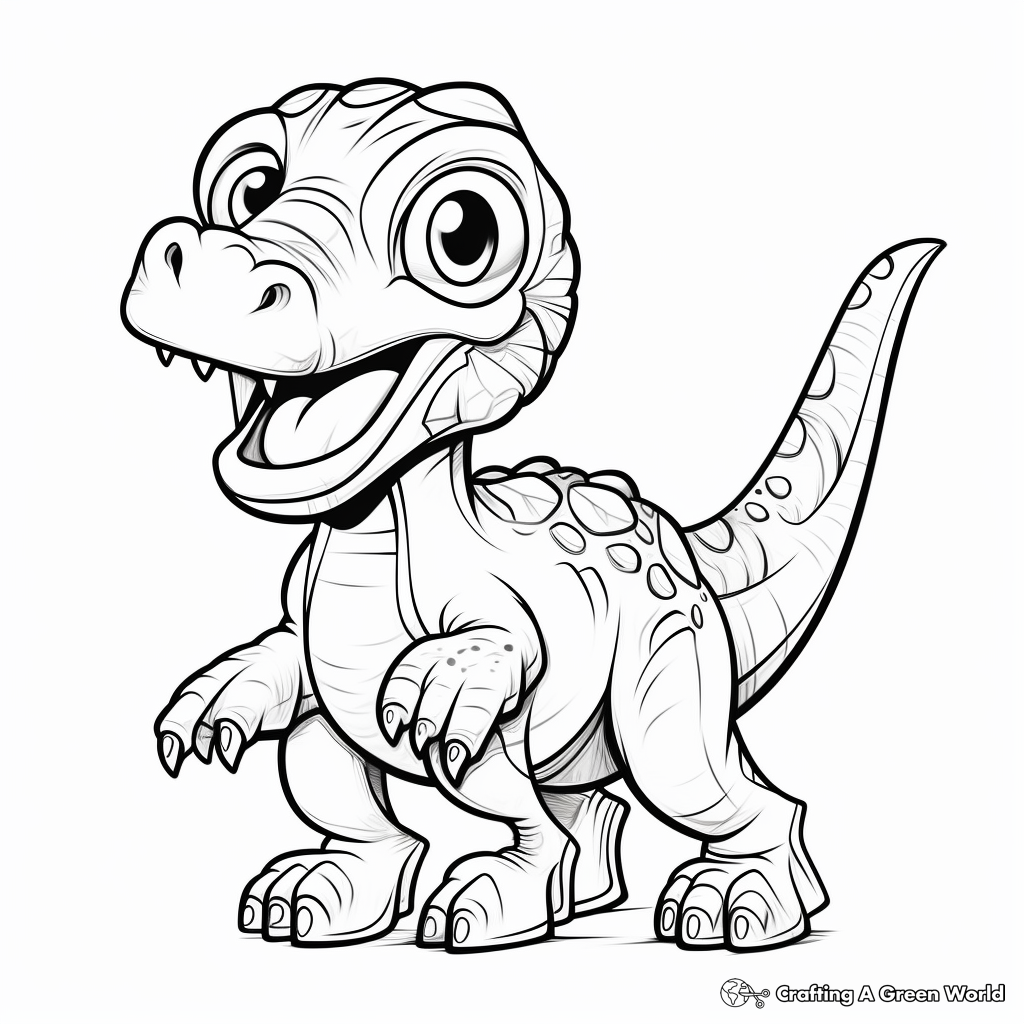 Little dinosaur coloring pages