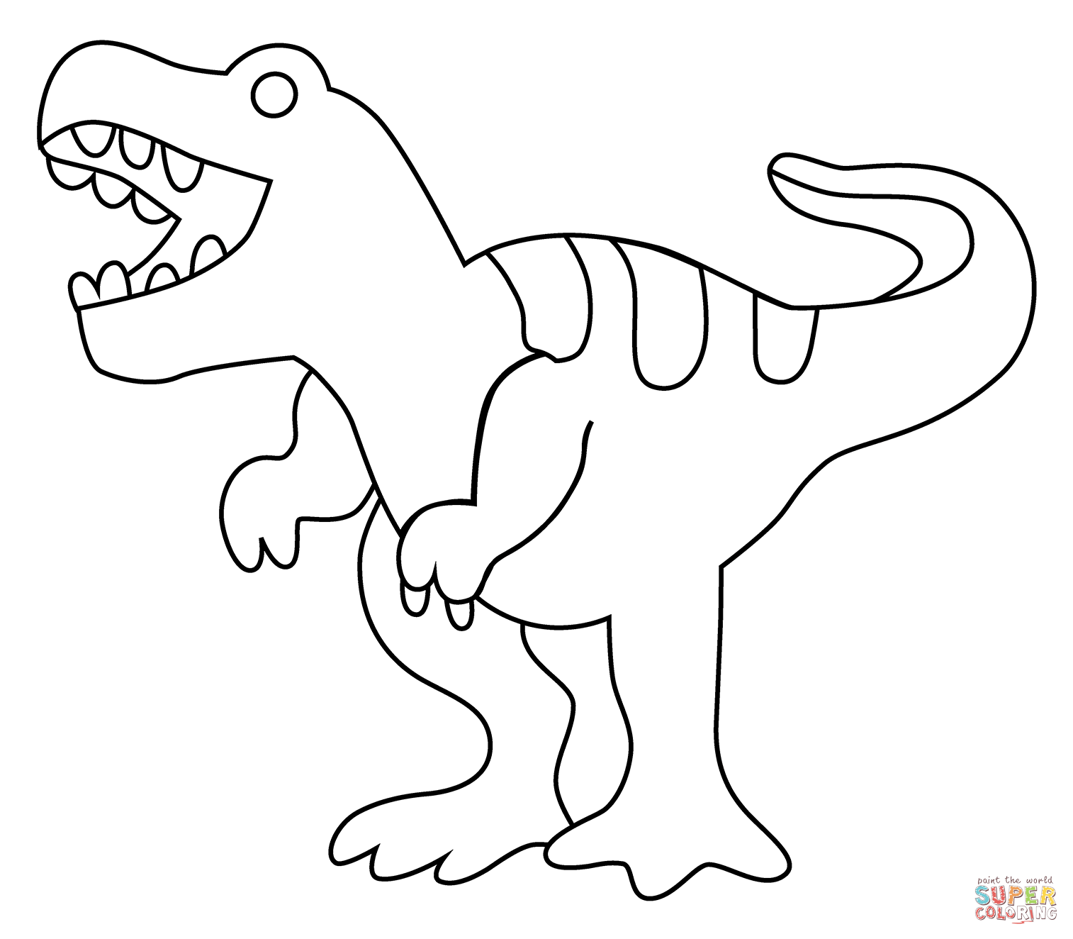 T rex emoji coloring page free printable coloring pages