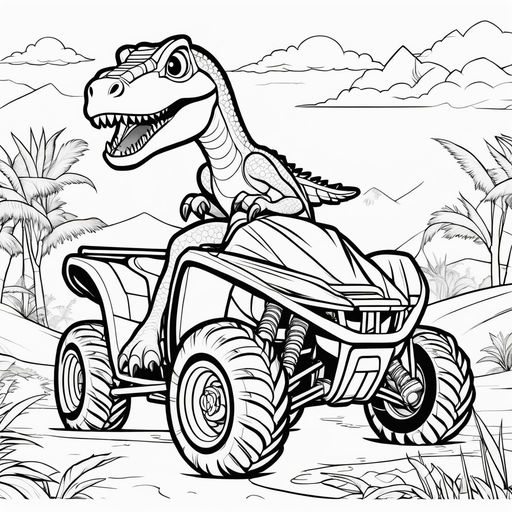 Tiranosaurio rex bebe para colorear