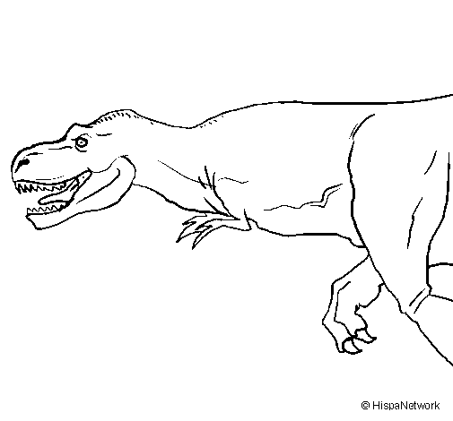 Dibujo de tiranosaurio rex para colorear