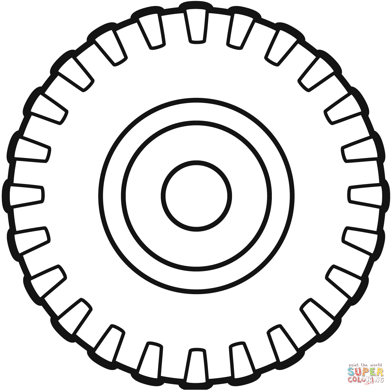 Tire coloring page free printable coloring pages