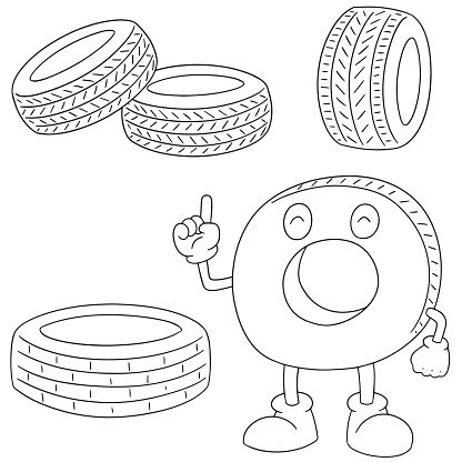 Tire stock illustration