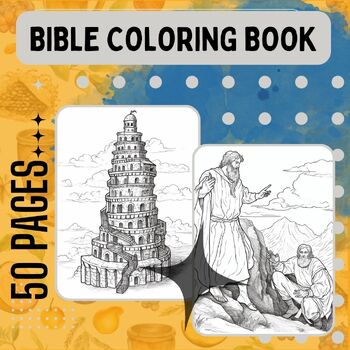 Bible coloring book pages of illustrations and bible quotes