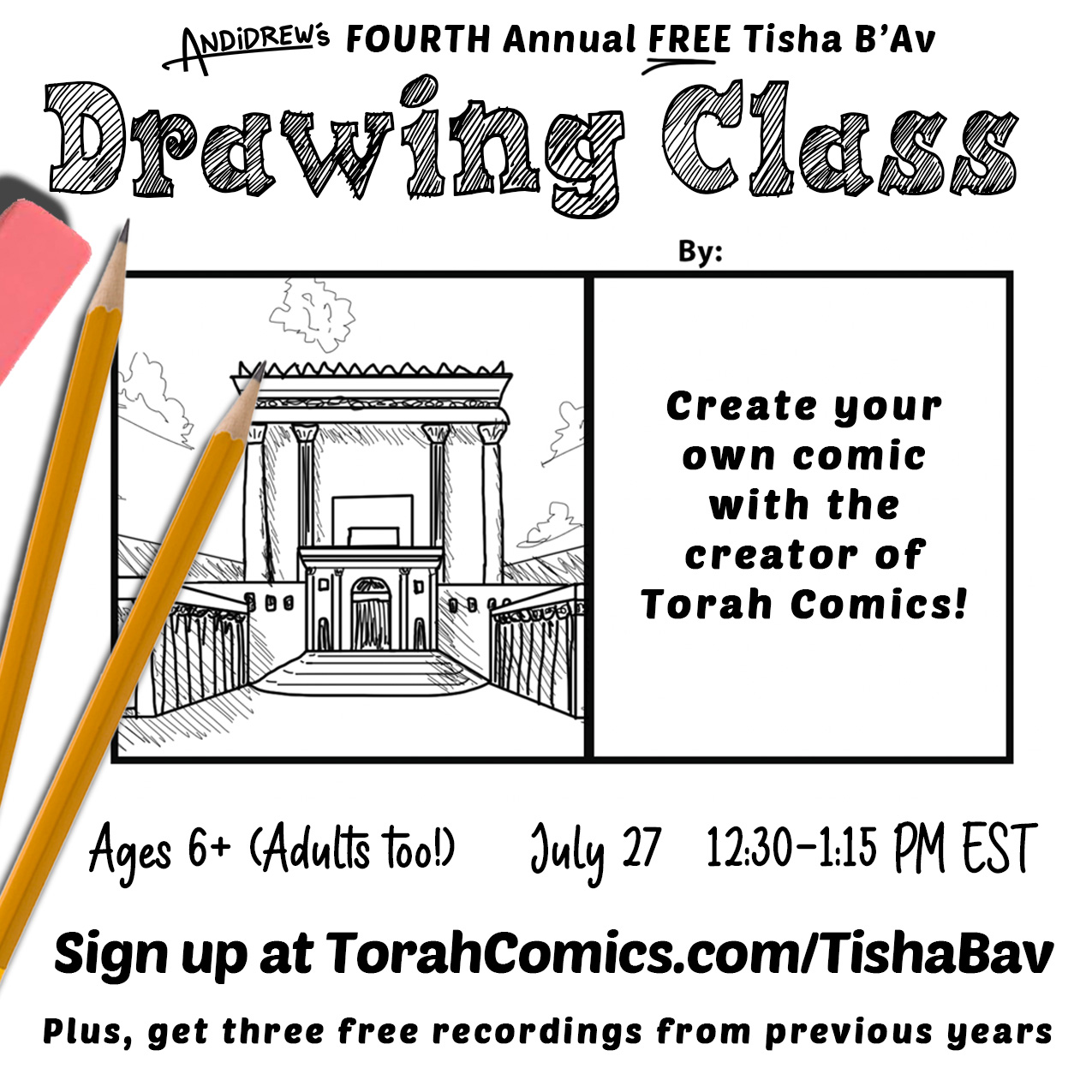 Tisha bav drawing class live recorded