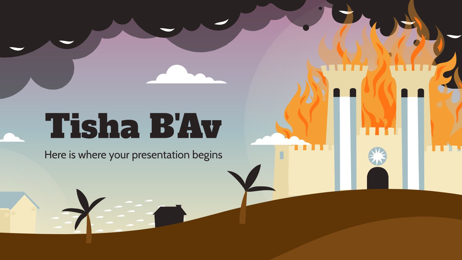 Tisha bav google slides theme powerpoint template