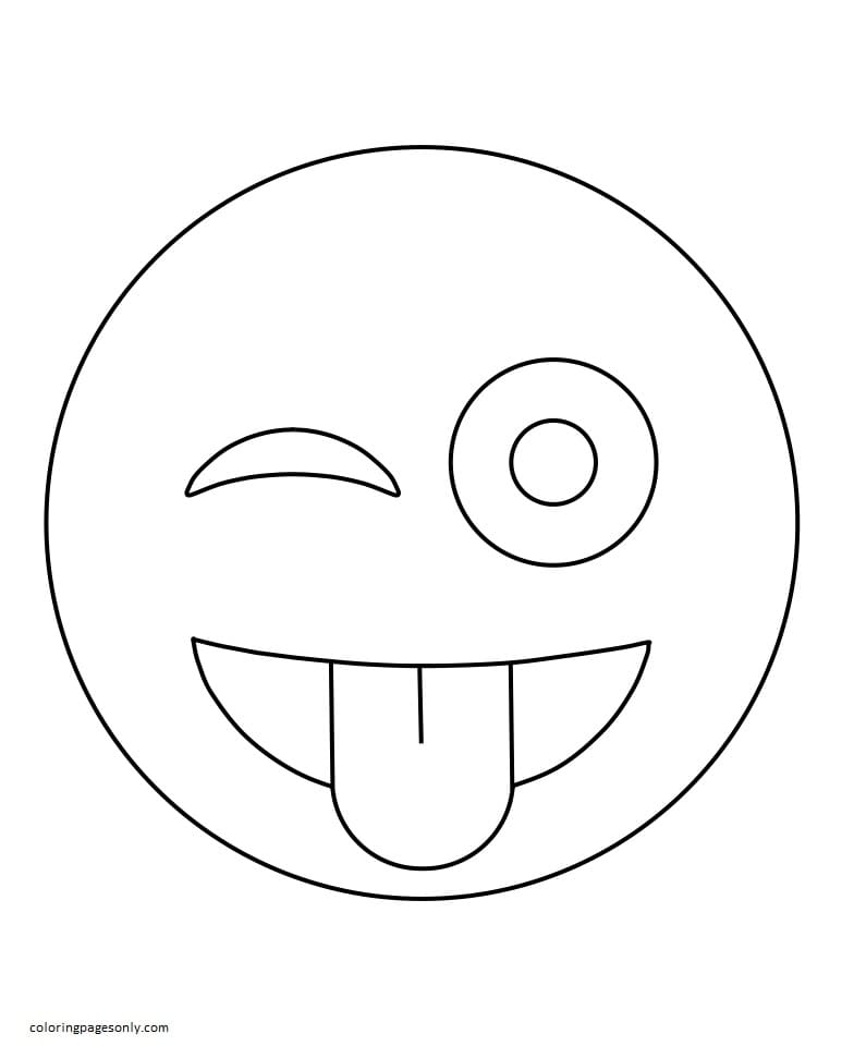 Emoji coloring pages