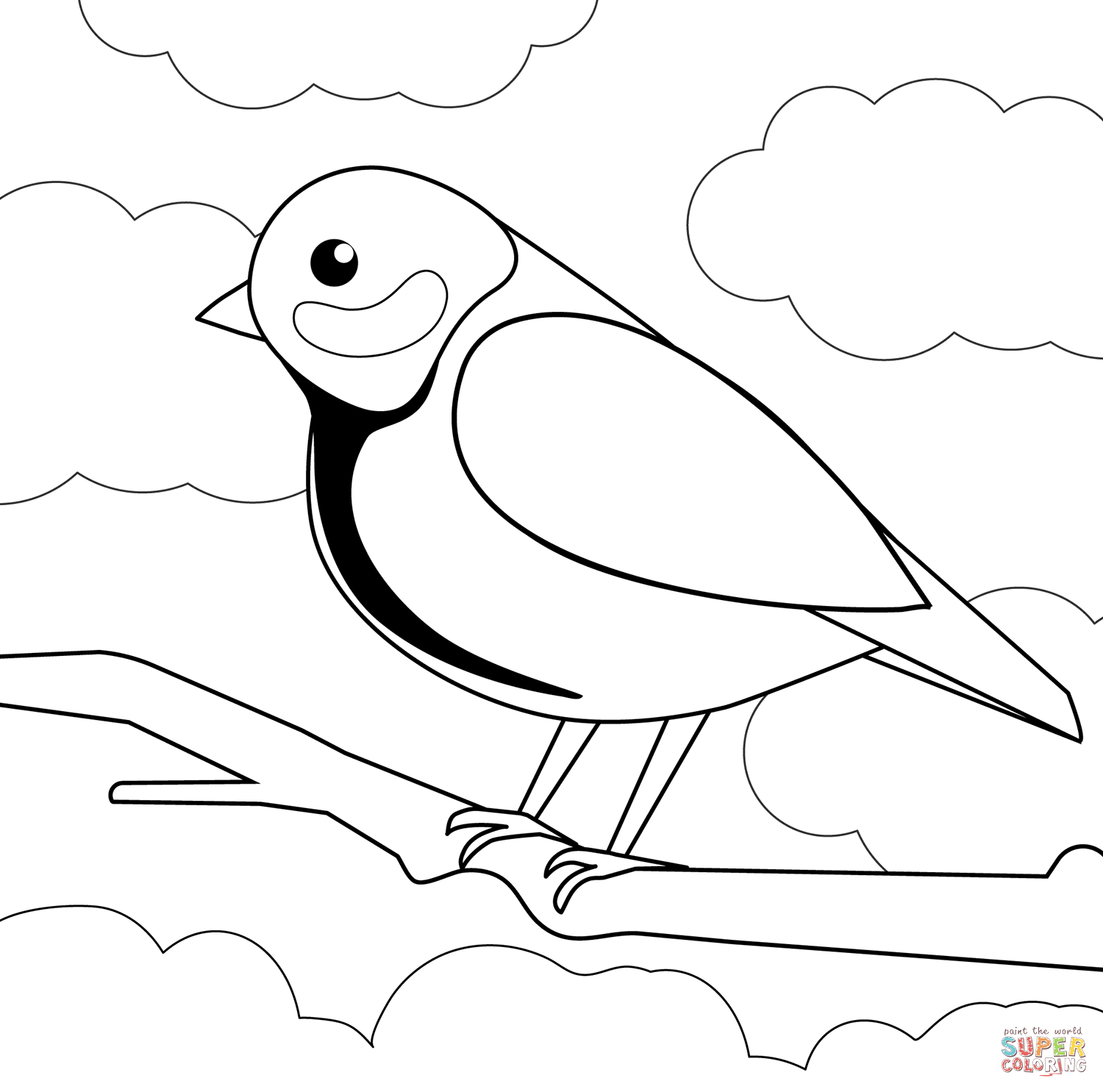 Tit coloring page free printable coloring pages