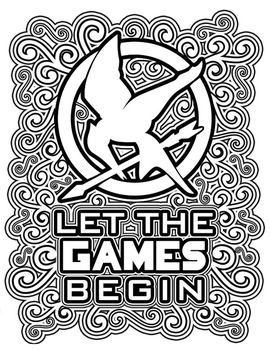 The hunger games coloring pages book hunger games crafts coloring pages hunger games