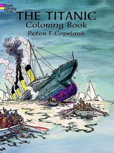 Titanic coloring book by pf copeland