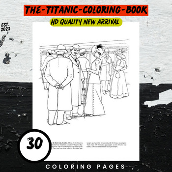 The titanic coloring book voyage into history by english for kids abc