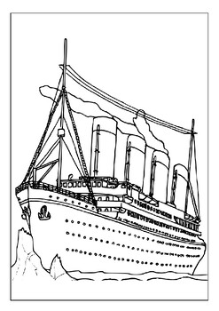 Printable titanic coloring pages captivating history through color