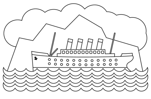 Titanic coloring page free printable coloring pages