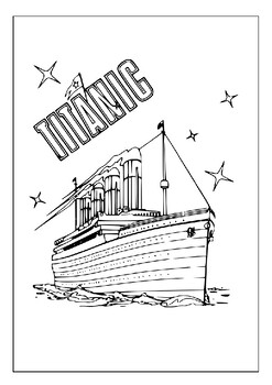 Engaging printable titanic coloring sheets for young history enthusiasts