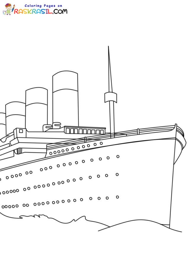 Titanic coloring pages coloring pages titanic ship titanic