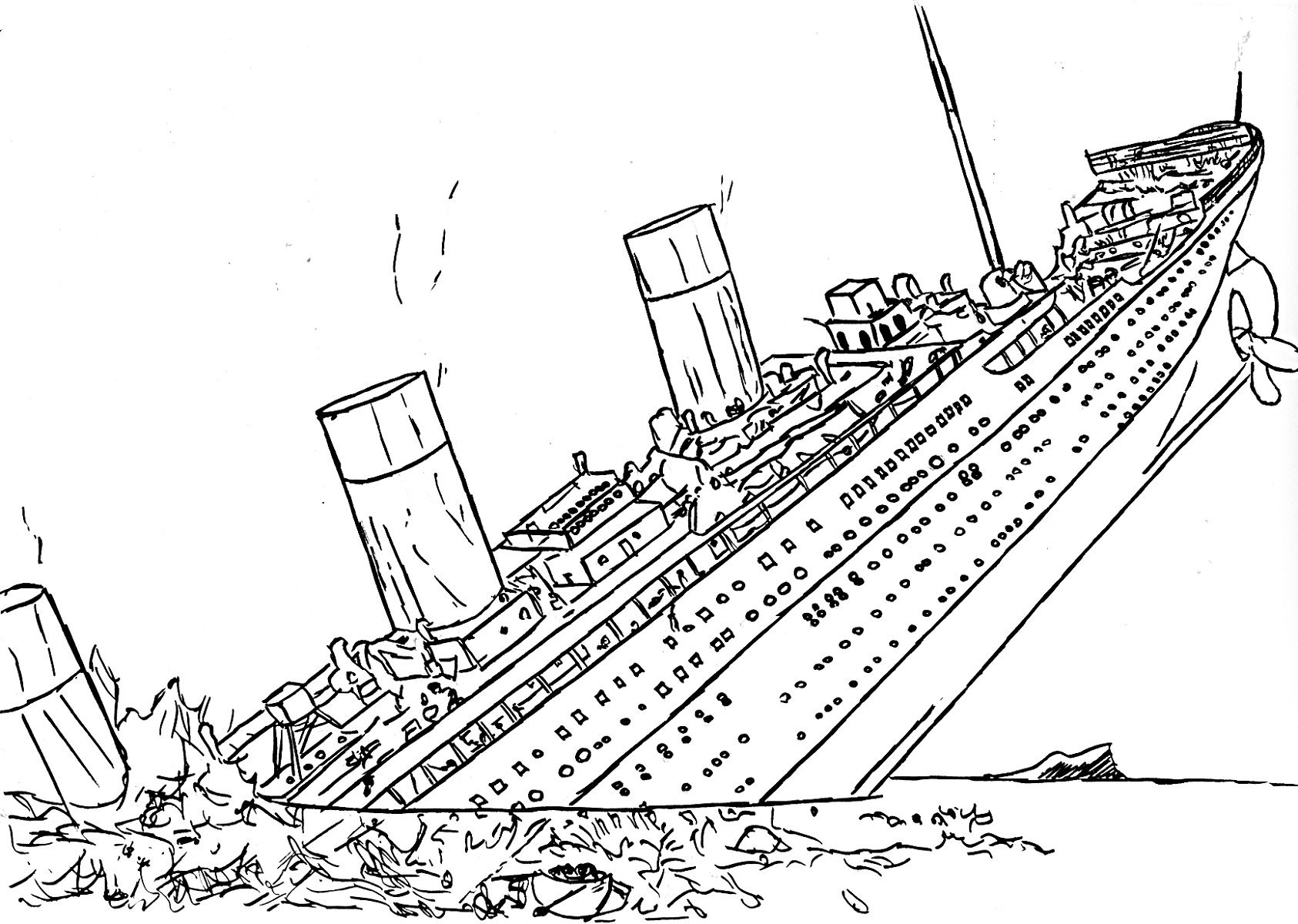 Titanic coloring pages free to print educative printable coloring book pages titanic sinking printable coloring pages