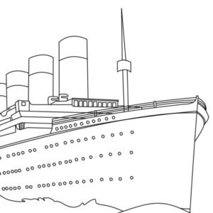 Titanic coloring pages printable for free download