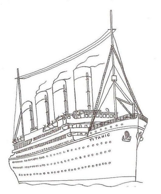 Rms titanic coloring sheets titanic ship titanic coloring pages