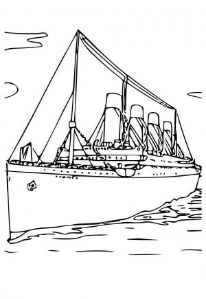 Free printable titanic coloring pages for adults and kids