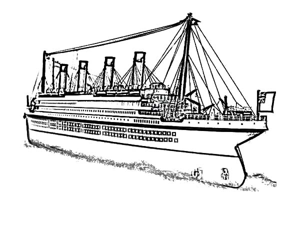 Printable titanic coloring pages