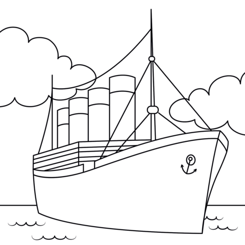 Titanic coloring pages free coloring pages