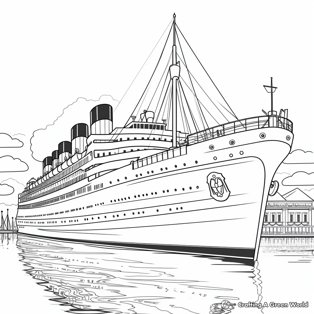 Titanic coloring pages