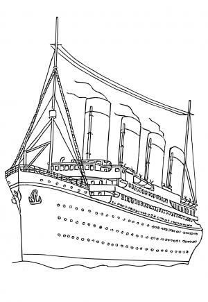 Free printable titanic coloring pages for adults and kids