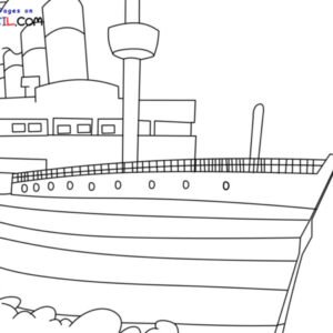 Titanic coloring pages printable for free download