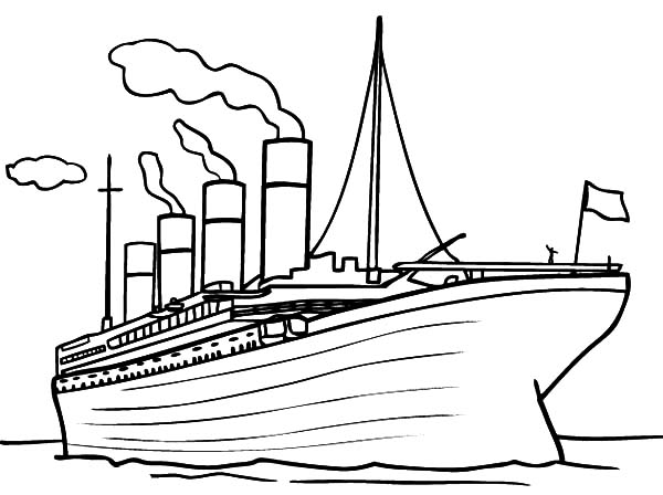 Titanic coloring pages