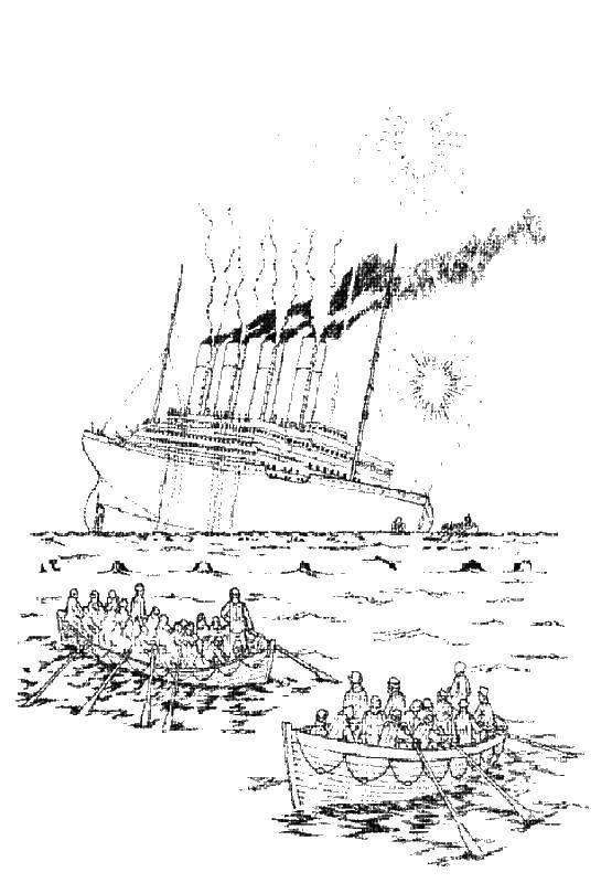 Online coloring pages coloring page the titanic sank the titanic coloring pages for kids