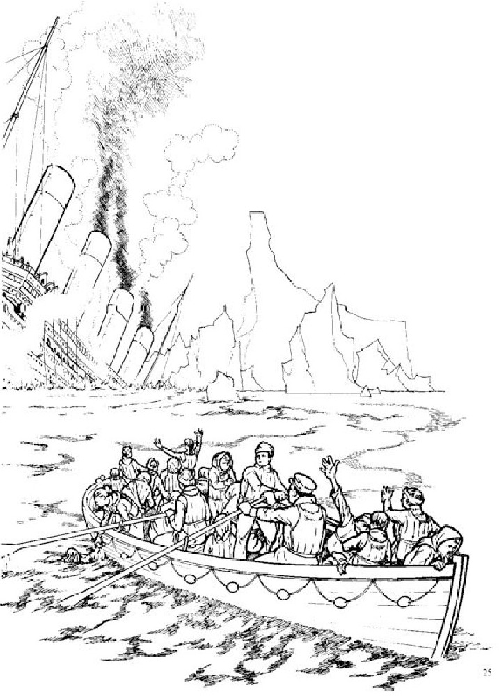 The titanic colouring book